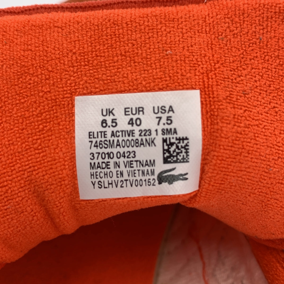 LACOSTE / ラコステ | ELITE ACTIVE 223 1 SFA スニーカー | オレンジ/ホワイト | レディース