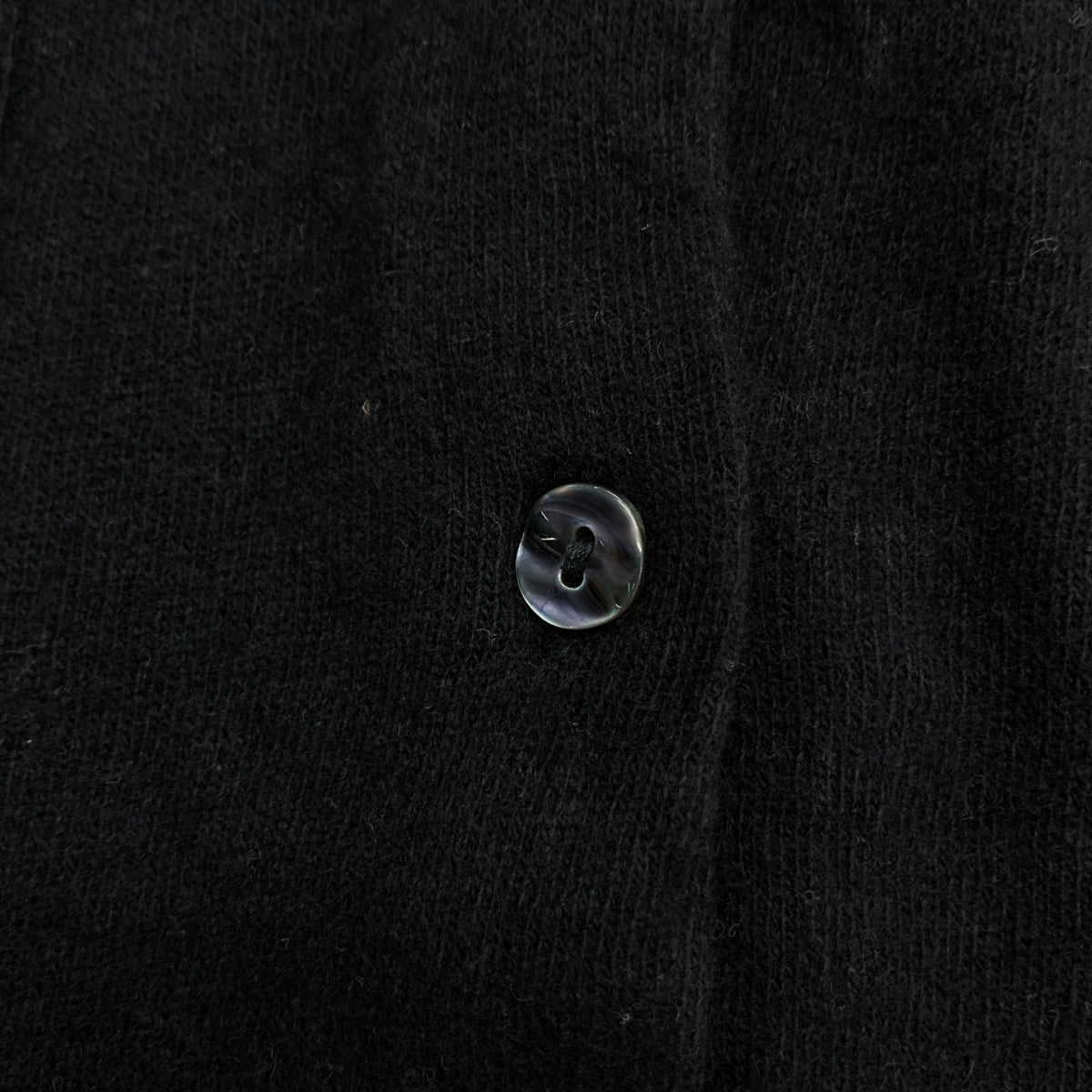 RICCARDO PIACENZA / リカルドピアチェンツァ |  カシミヤ シルク スリット ニット シャツ | 44 | ブラック | レディース