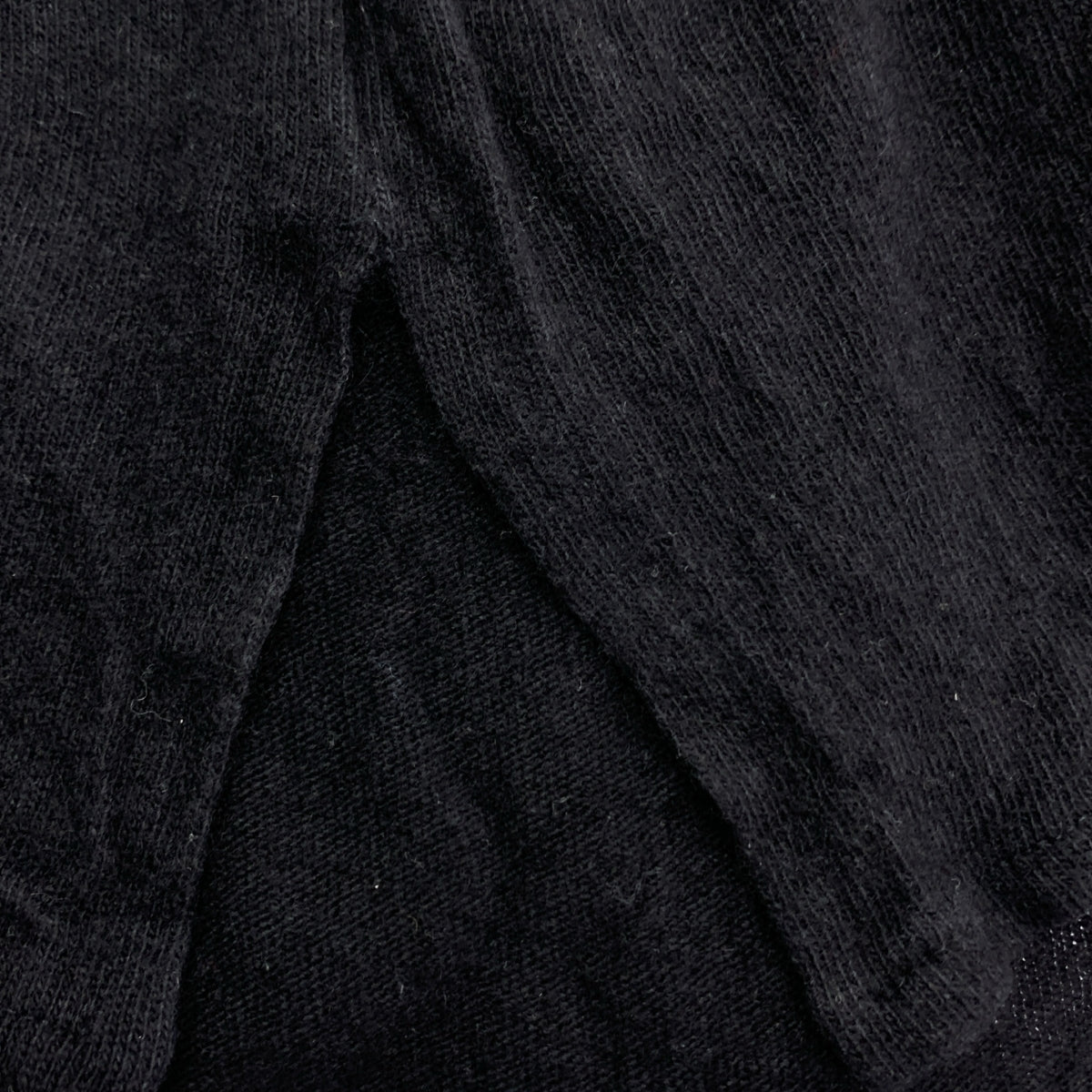 RICCARDO PIACENZA / リカルドピアチェンツァ |  カシミヤ シルク スリット ニット シャツ | 44 | ブラック | レディース