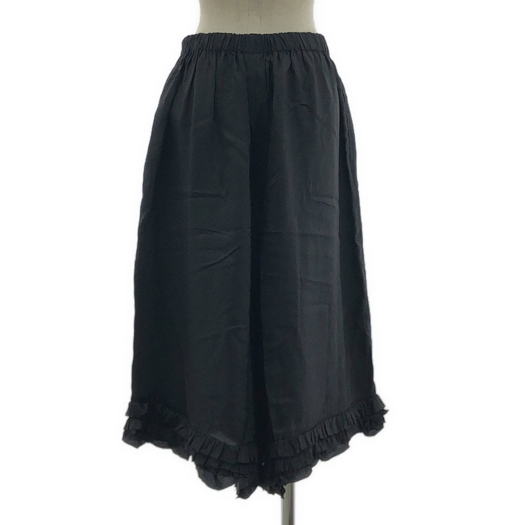 COMME des GARCONS | 2014 秋冬 | 預洗荷葉邊闊腿休閒褲裙 | S 碼 | 黑色 | 女款