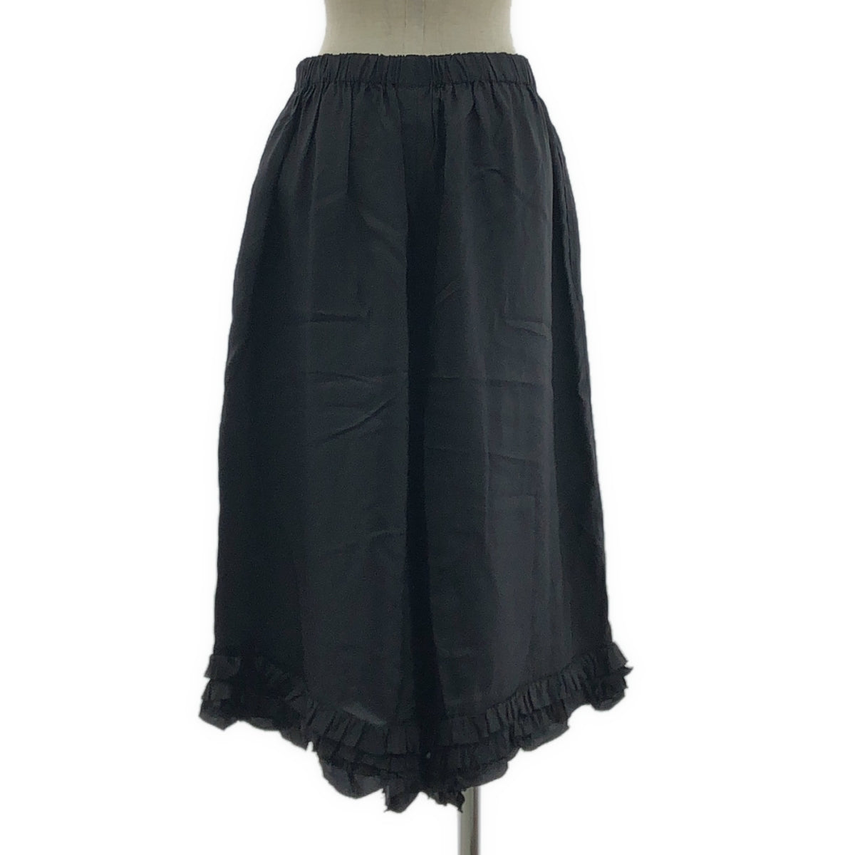 COMME des GARCONS | 2014 秋冬 | 預洗荷葉邊闊腿休閒褲裙 | S 碼 | 黑色 | 女款