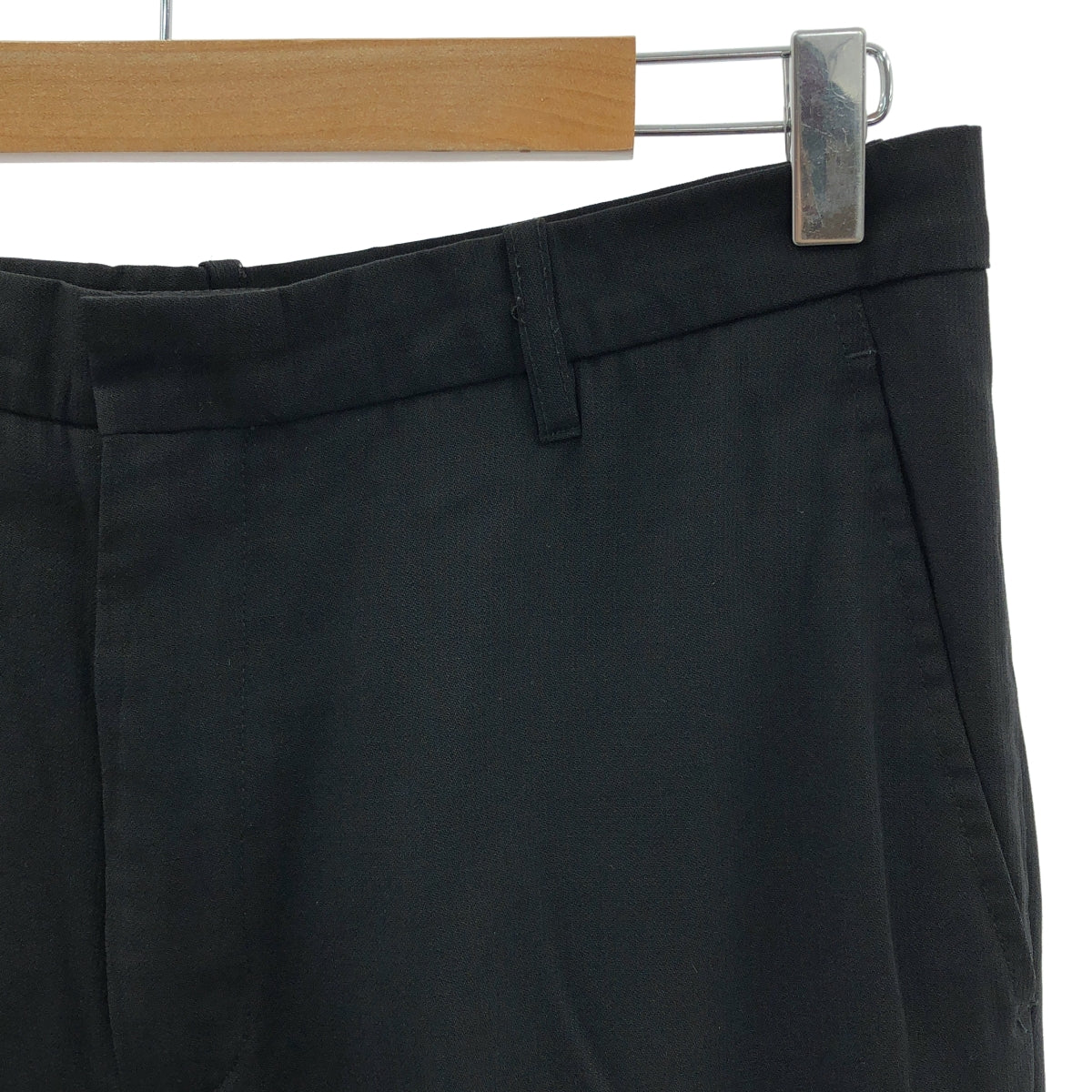 ANN DEMEULEMEESTER | Horizo​​nti Tag 羊毛與尼龍直筒休閒褲 | S 碼 | 黑色 | 男款