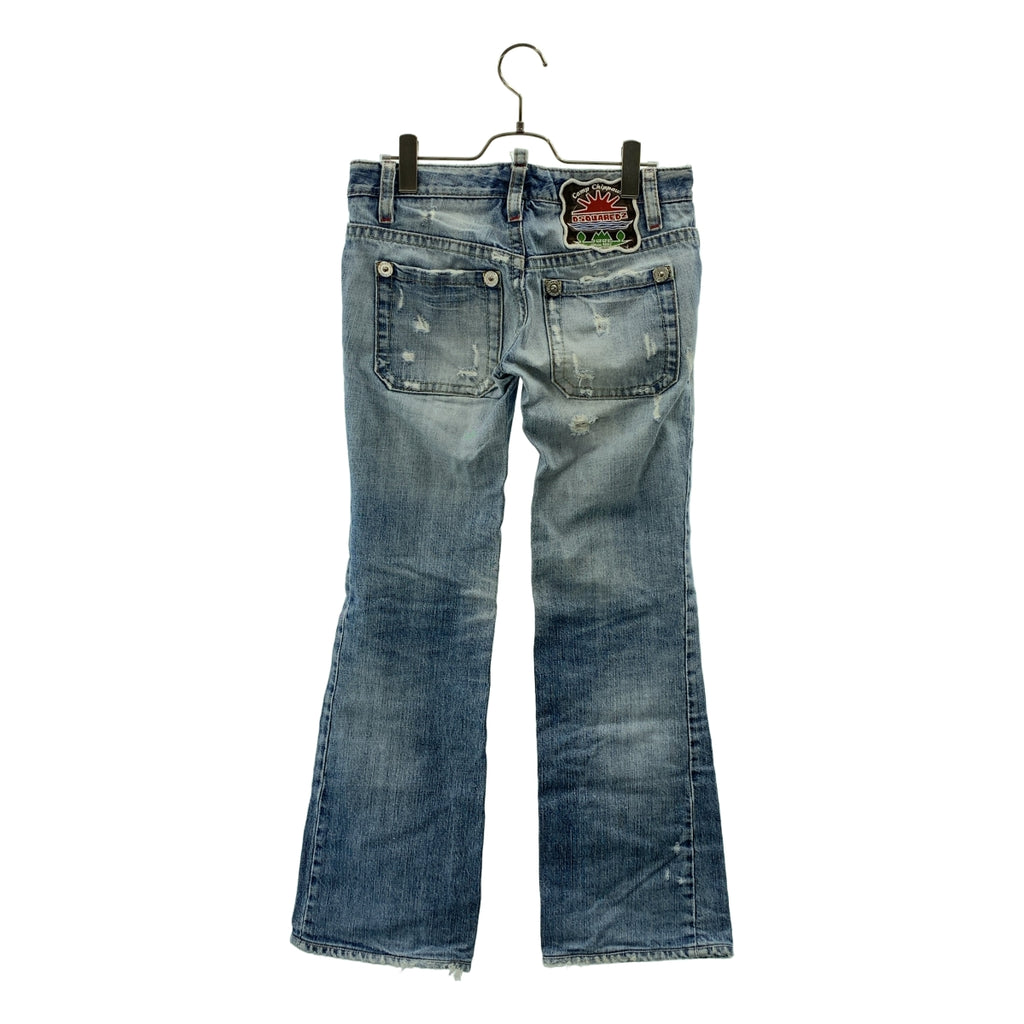 DSQUARED2 / ディースクエアード | ダメージ加工 ブーツカット デニムパンツ | 38 | レディース