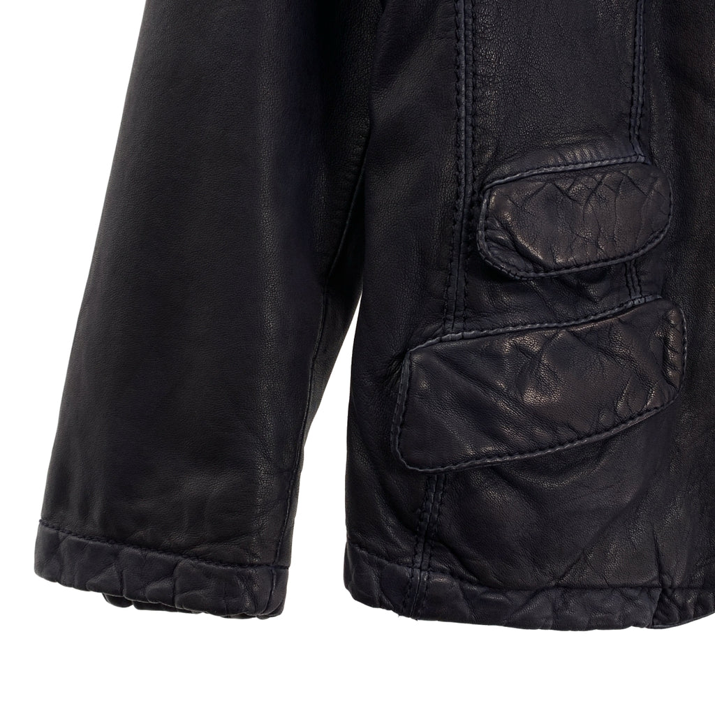 miu miu / 뮤 뮤 | 가죽 테일러드 재킷 |