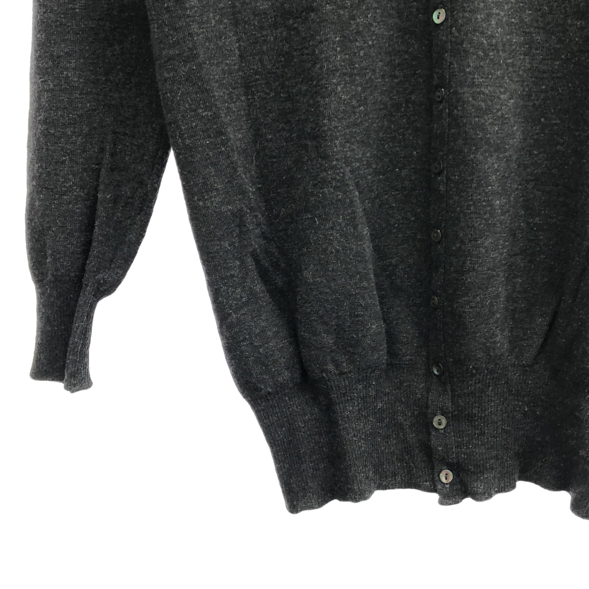 ZUCCa / ズッカ | ウール ロング ニット カーディガン | 1 | チャコールブラック | レディース