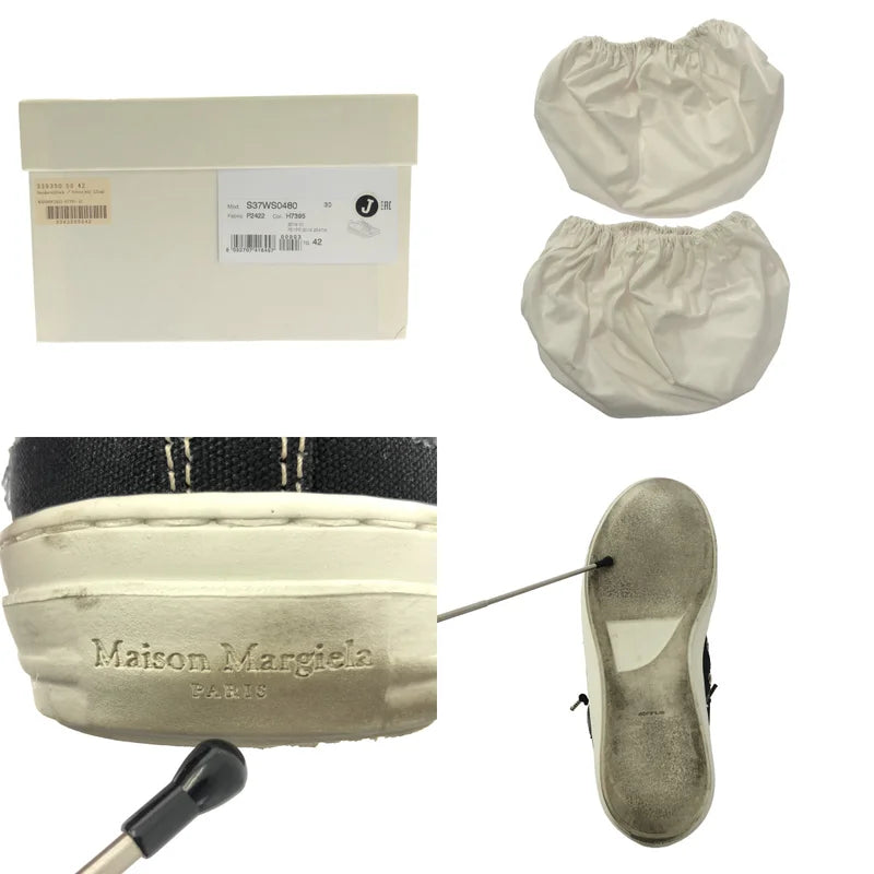 Maison Margiela / メゾンマルジェラ | EVOLUTION / レザー切替 ロートップ スニーカー | 42 | メンズ