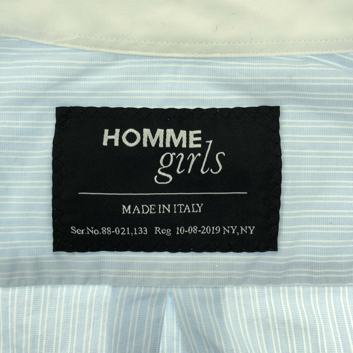 HOMME 女孩 | 棉質條紋襯衫 | S尺寸 | 女款