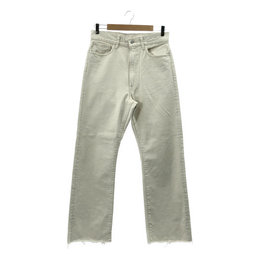 【美品】  KURO / クロ | DENIM / カットオフ デニムパンツ | 29 | ベージュ | レディース