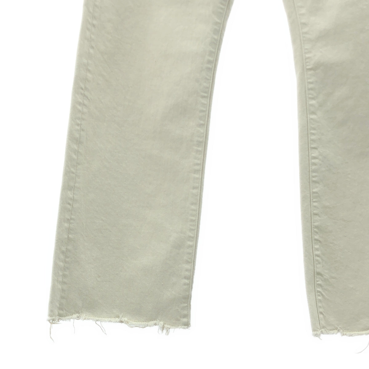 [狀況極佳] KURO | DENIM | 毛邊牛仔褲 | 29碼 | 米色 | 女款