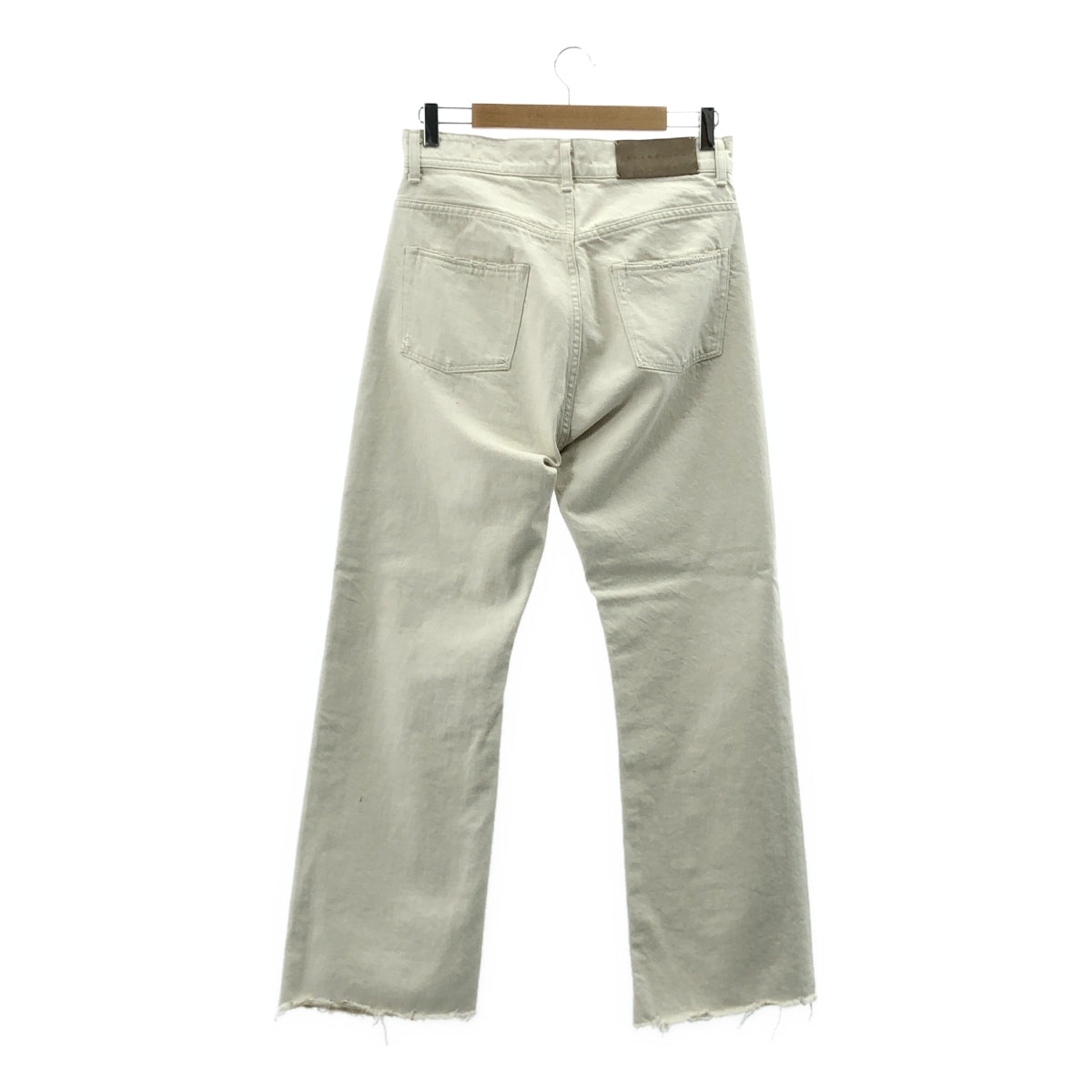 [狀況極佳] KURO | DENIM | 毛邊牛仔褲 | 29碼 | 米色 | 女款