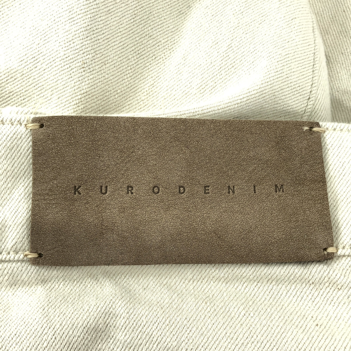 【美品】  KURO / クロ | DENIM / カットオフ デニムパンツ | 29 | ベージュ | レディース