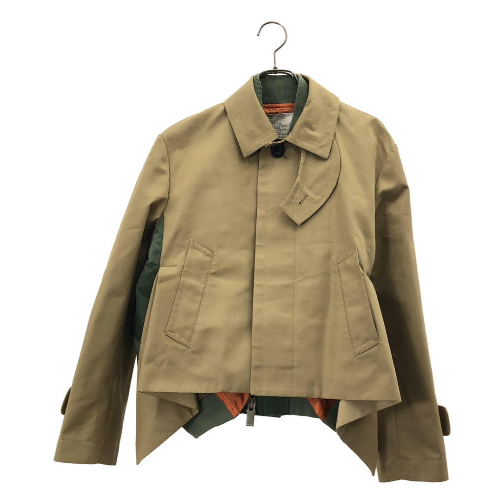 sacai / サカイ | 2024AW | ナイロンツイル ドッキング ジャケット | 1 | レディース