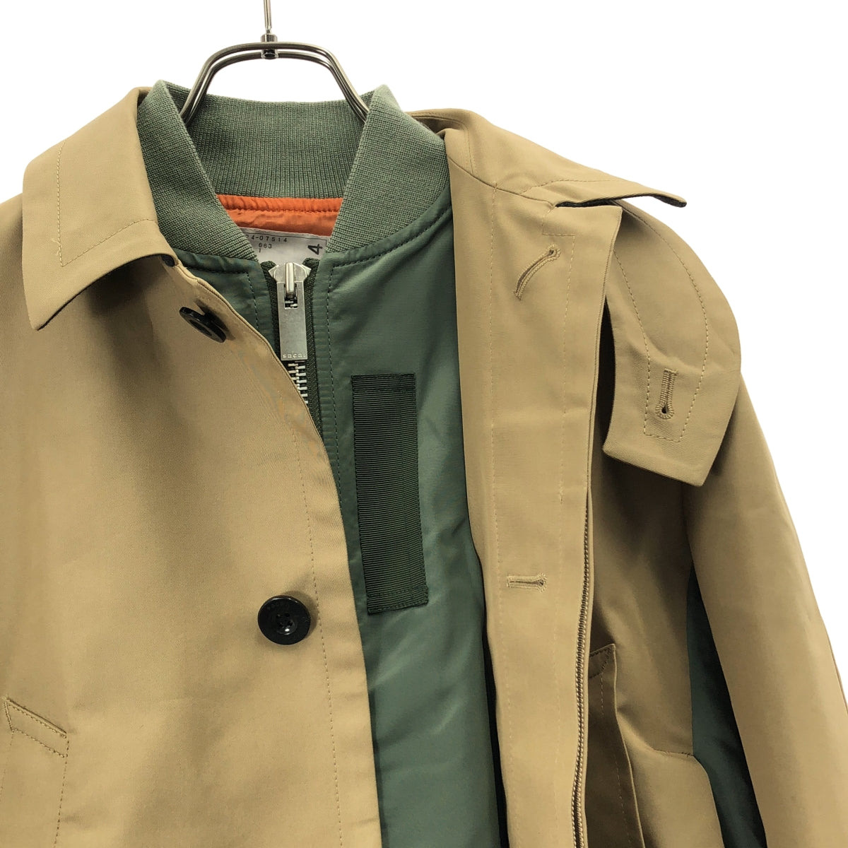 sacai / サカイ | 2024AW | ナイロンツイル ドッキング ジャケット | 1 | レディース