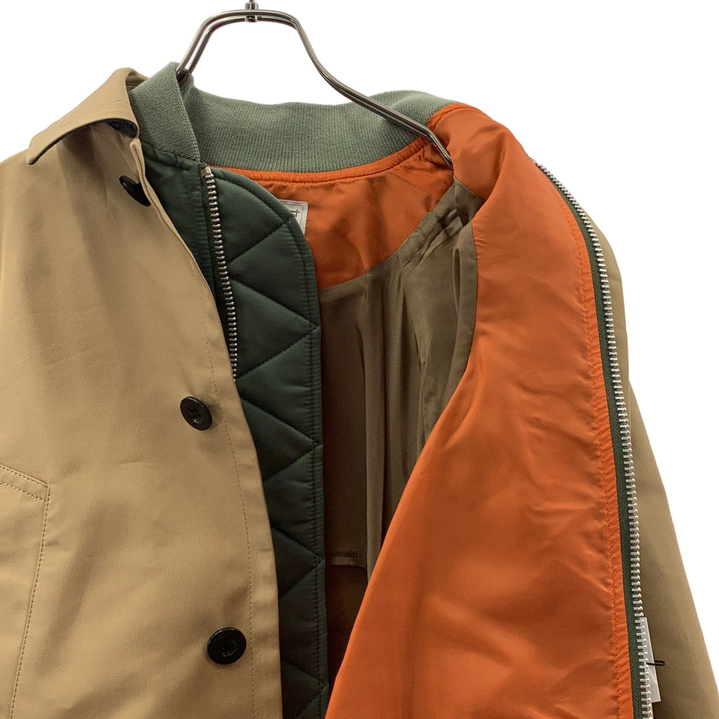 sacai / サカイ | 2024AW | ナイロンツイル ドッキング ジャケット | 1 | レディース