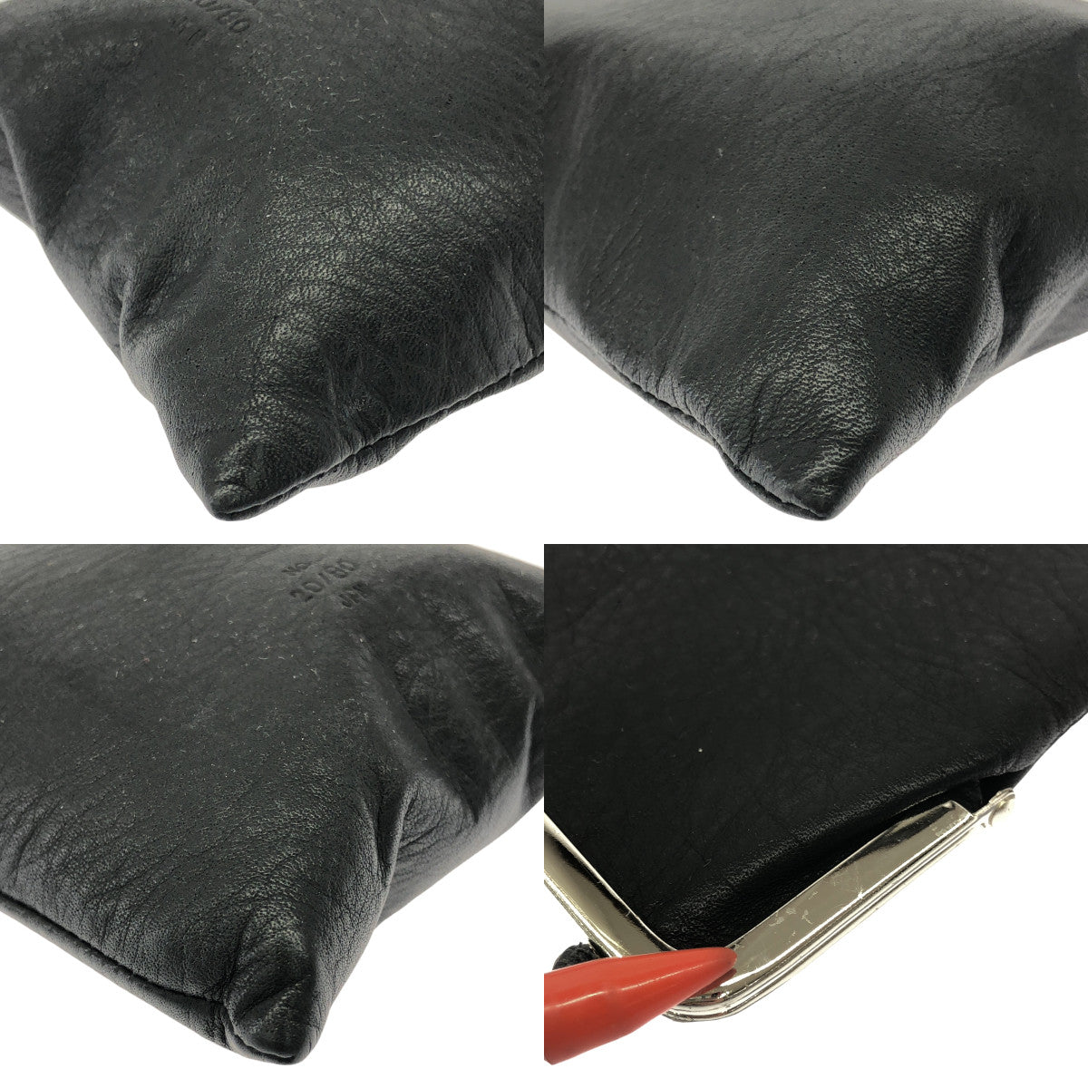 20/80 TWENTY EIGHTY / 트엔티에이티 | GAMAGUCHI SQUARE SHOULDER BAG 가마구치 스퀘어 가죽 숄더백 | 블랙 | 여성