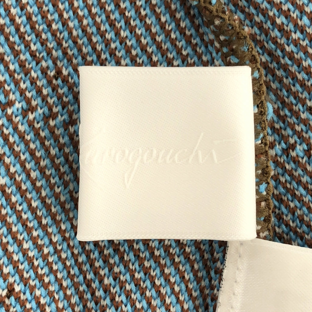 [新] Mame Kurogouchi | 2022秋冬 |費爾島針織連身裙 |提花針織連身裙 | 2 |棕色 |女性的