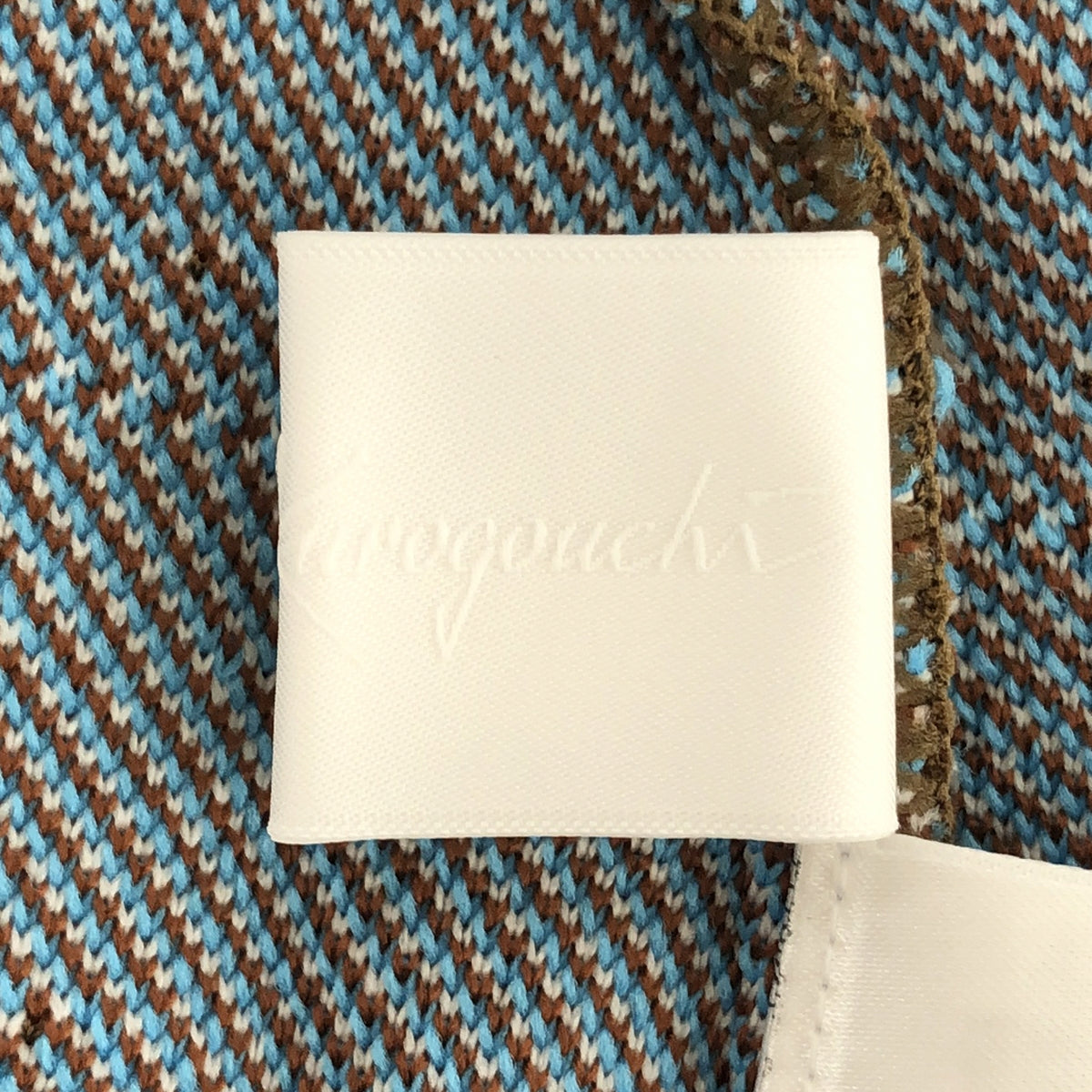 [新] Mame Kurogouchi | 2022秋冬 |費爾島針織連身裙 |提花針織連身裙 | 2 |棕色 |女性的