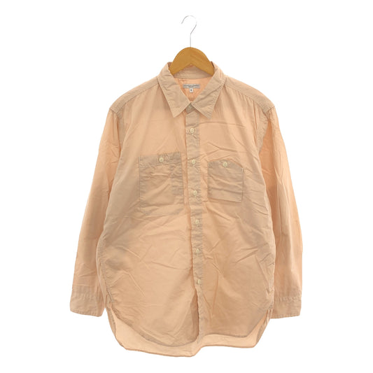 Engineered Garments / エンジニアドガーメンツ | Work Shirt - Pima Cotton Broadcloth / オーバー ワークシャツ | S | ピンク系 | メンズ