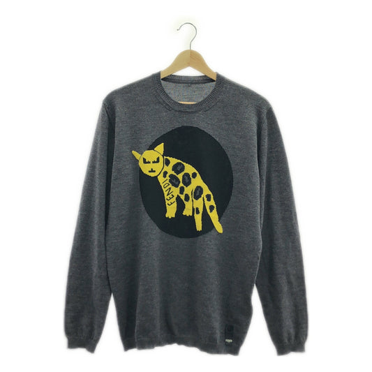 FENDI / フェンディ | バグズキャット ハイゲージクルーネックニット | 50 | メンズ
