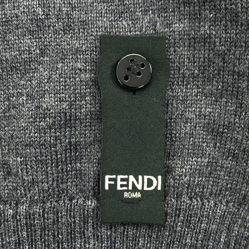【美品】  FENDI / フェンディ | バグズキャット ハイゲージクルーネックニット | 50 | グレー | メンズ
