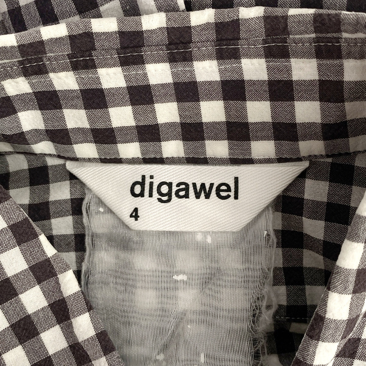 DIGAWEL / 디가웰 | 깅엄 체크 셔츠 | 4 | 남성