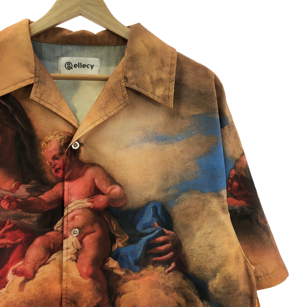 【新品】&エルシー　　シャツ &ellecy / アンドエルシー | 聖画 プリント オープンカラーシャツ | M