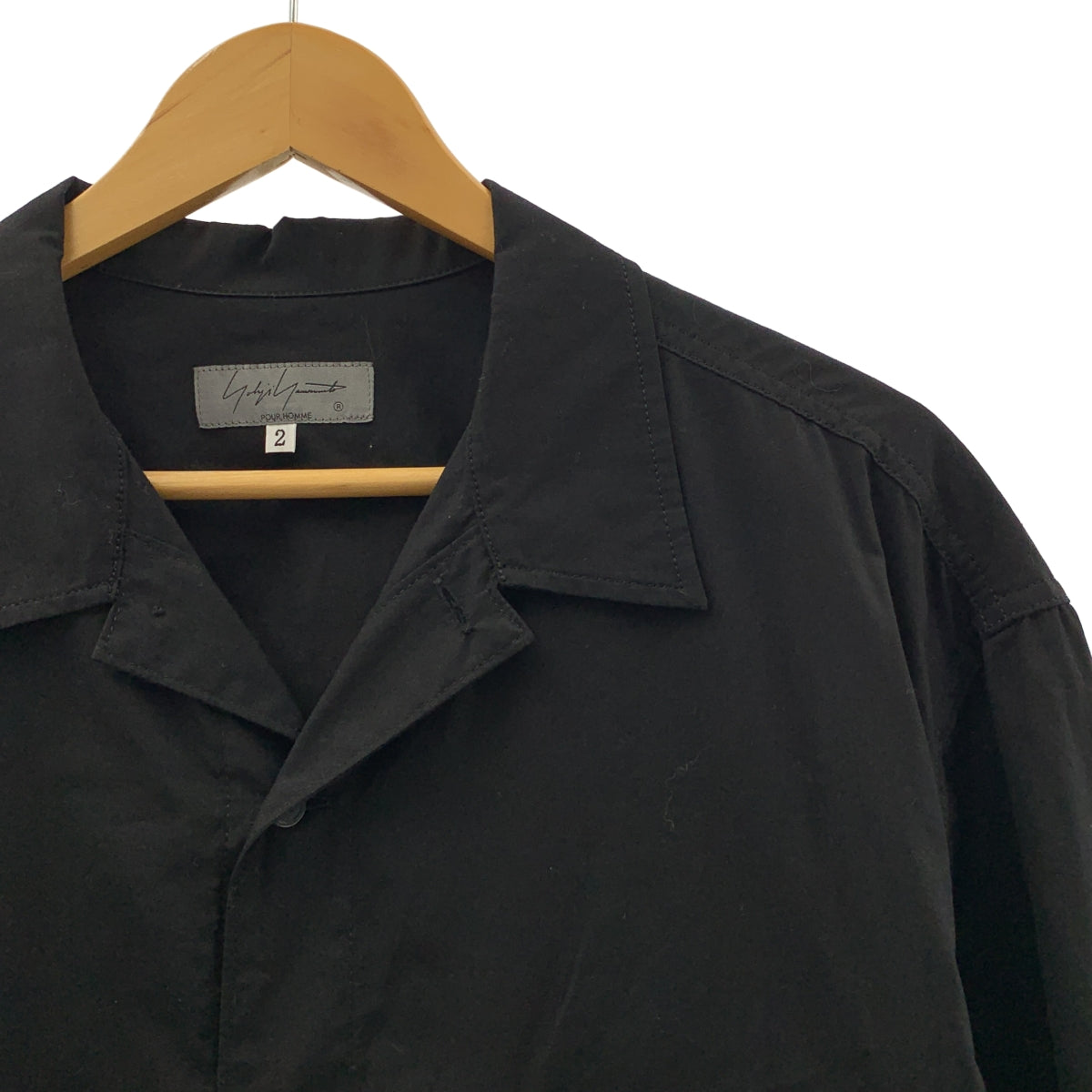 YOHJI YAMAMOTO POUR HOMME / ヨウジヤマモトプールオム | 2024AW | CHAIN STITCH BROAD 3PKT SHIRT コットン シャツ | 2 | メンズ