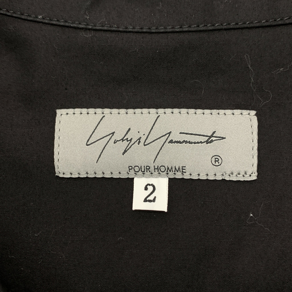 YOHJI YAMAMOTO POUR HOMME / ヨウジヤマモトプールオム | 2024AW | CHAIN STITCH BROAD 3PKT SHIRT コットン シャツ | 2 | メンズ