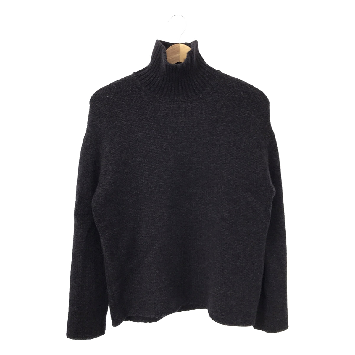 AURALEE | 2020AW | CAMEL WOOL MIX KNIT TURTLE NECK P/O Knit | 0 | Navy | Women's