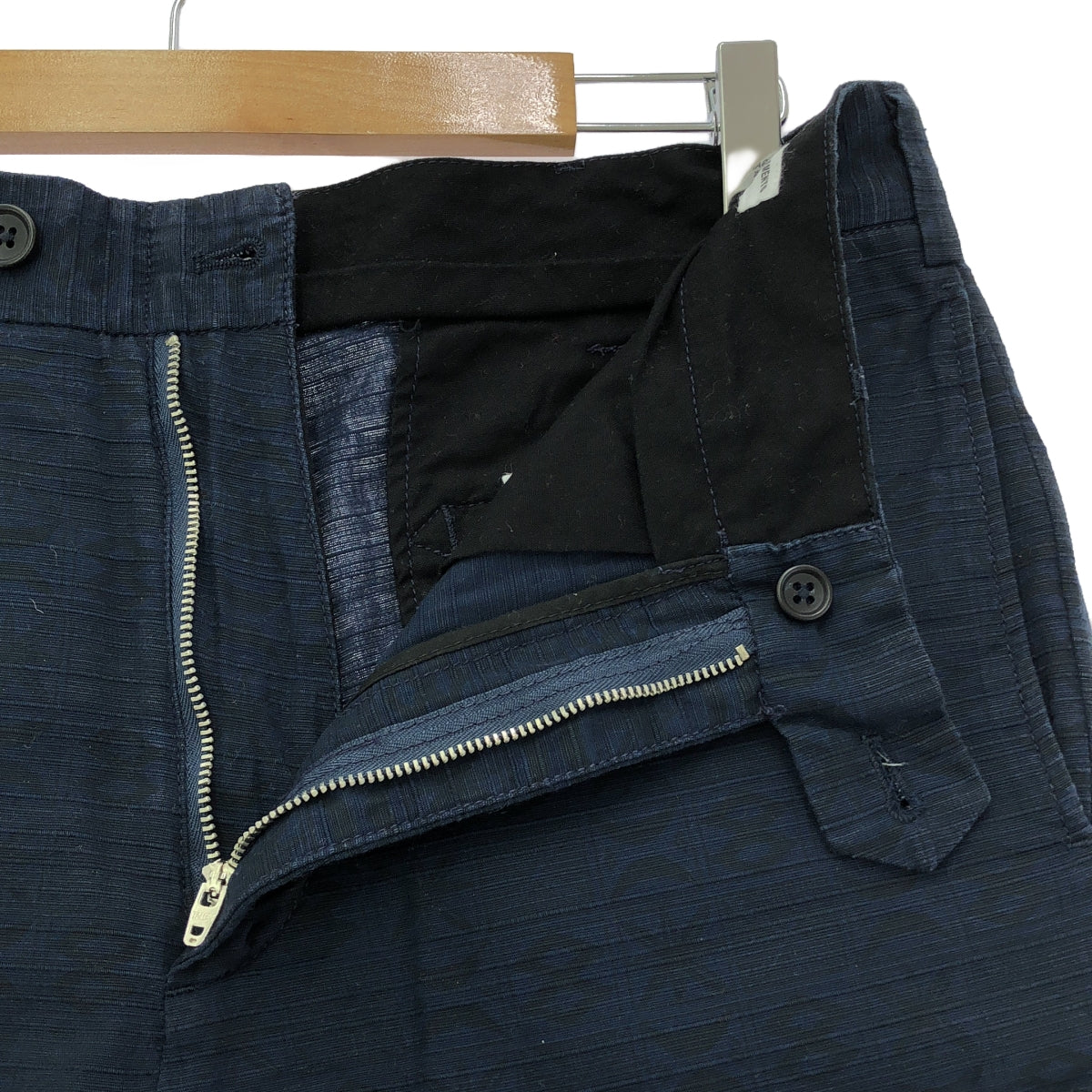 Engineered Garments / エンジニアドガーメンツ | 総柄 コットン ショートパンツ | 32 | ネイビー | メンズ