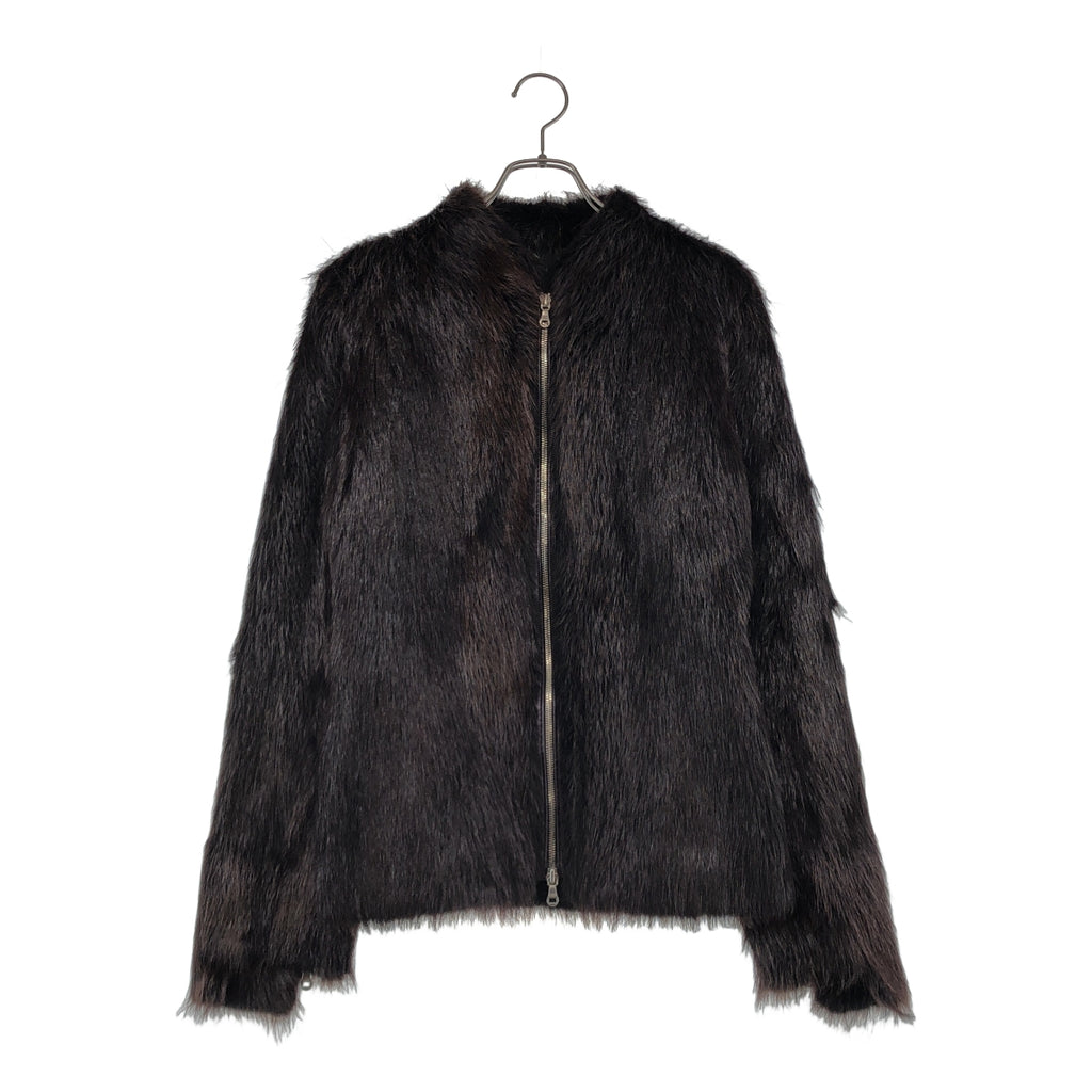 LOEWE / ロエベ | リアルファー レザージャケット | 40 | レディース