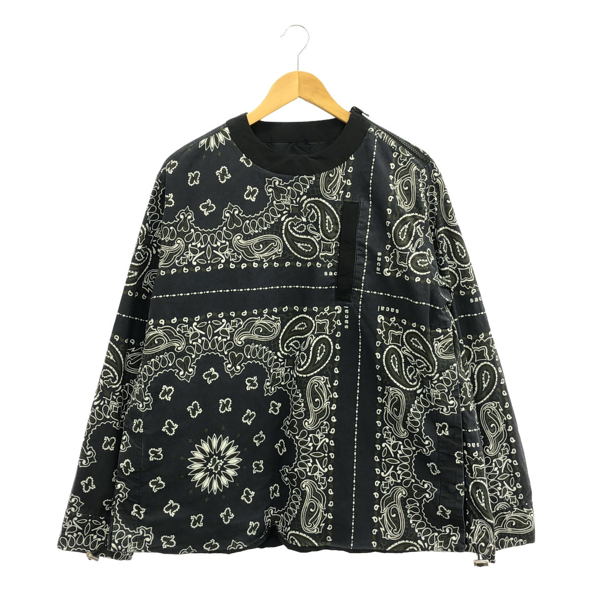 sacai / サカイ | Bandana Print Reversible Pullover / リバーシブル バンダナ ペイズリー ドローストリング プルオーバー | 2 | メンズ