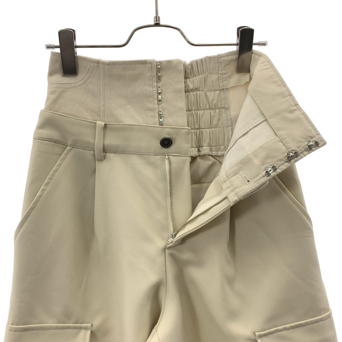 AMERI / 아메리 | DENIM LIKE CORSET WORK PANTS 팬츠 | XS | 여성