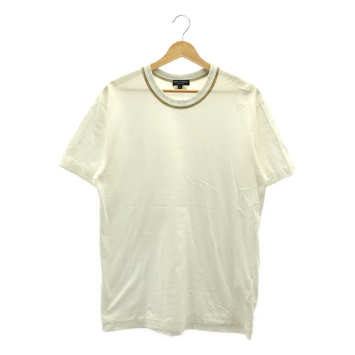 COMME des GARCONS HOMME PLUS | 2007春夏 |圓領棉質T卹 | M |白色/米色|男士