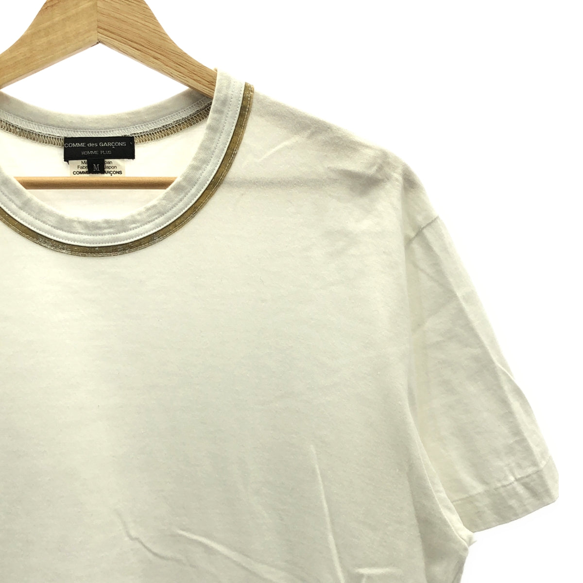 COMME des GARCONS HOMME PLUS | 2007春夏 |圓領棉質T卹 | M |白色/米色|男士