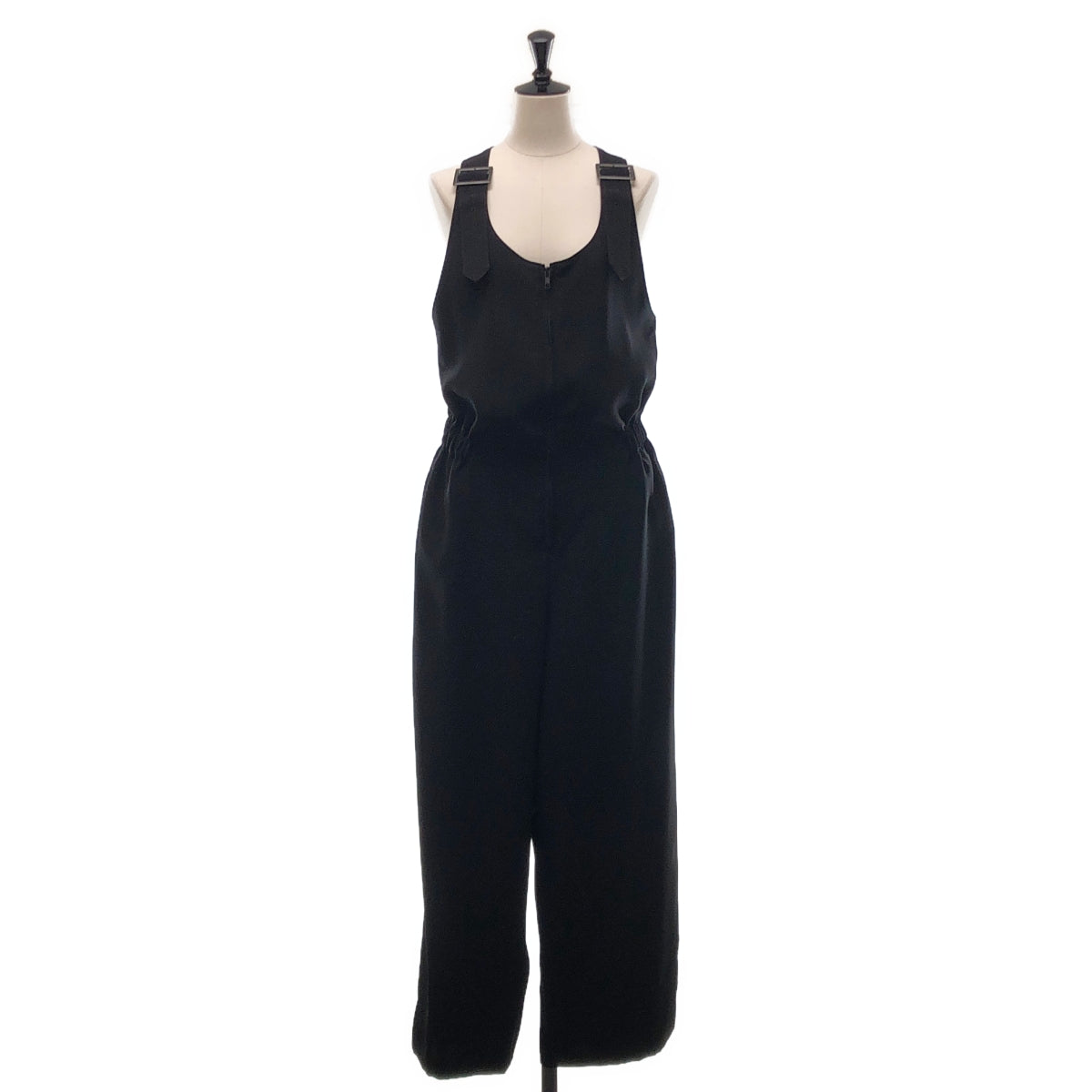 LIMI feu / リミフゥ | DOUBLE SATIN FRONT ZIP OVERALL ダブルサテン オーバーオール パンツ | 2 | レディース