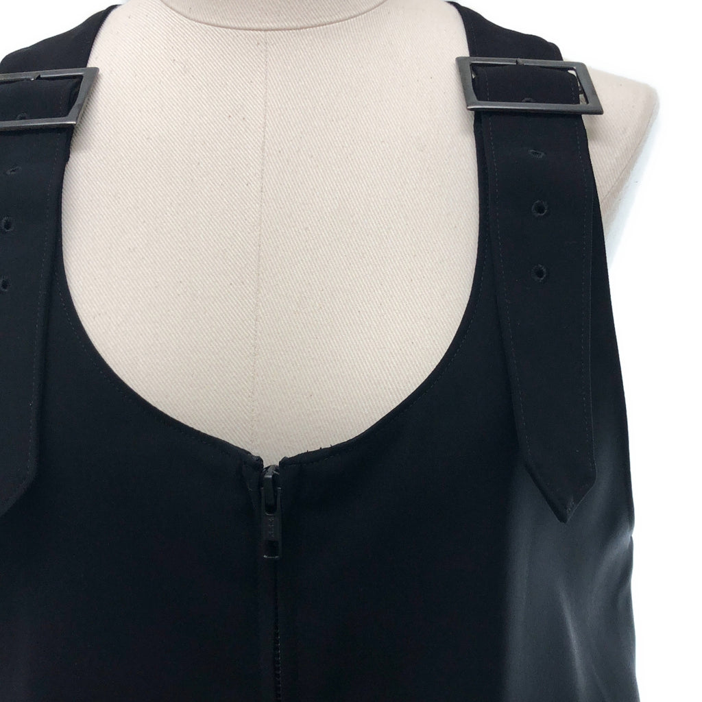 LIMI feu / リミフゥ | DOUBLE SATIN FRONT ZIP OVERALL ダブルサテン オーバーオール パンツ | 2 | レディース