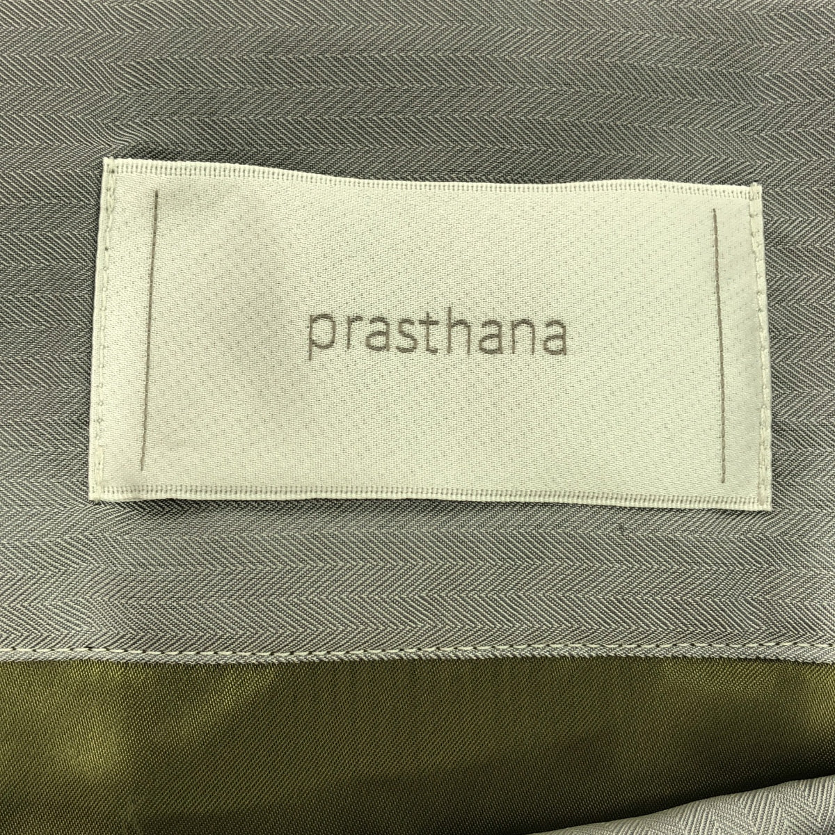 【신품】 prasthana / 프라스타나 | W / SOLOTEX high rise slacks / 바지 | S | 블랙 | 남성