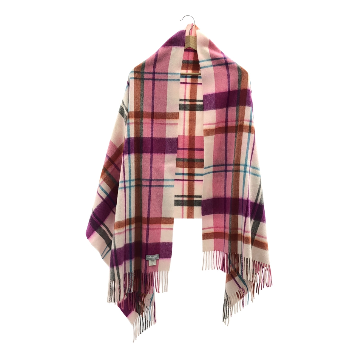 JOSHUA ELLIS / 約書亞·埃利斯 | 大號羊絨格紋圍巾 |