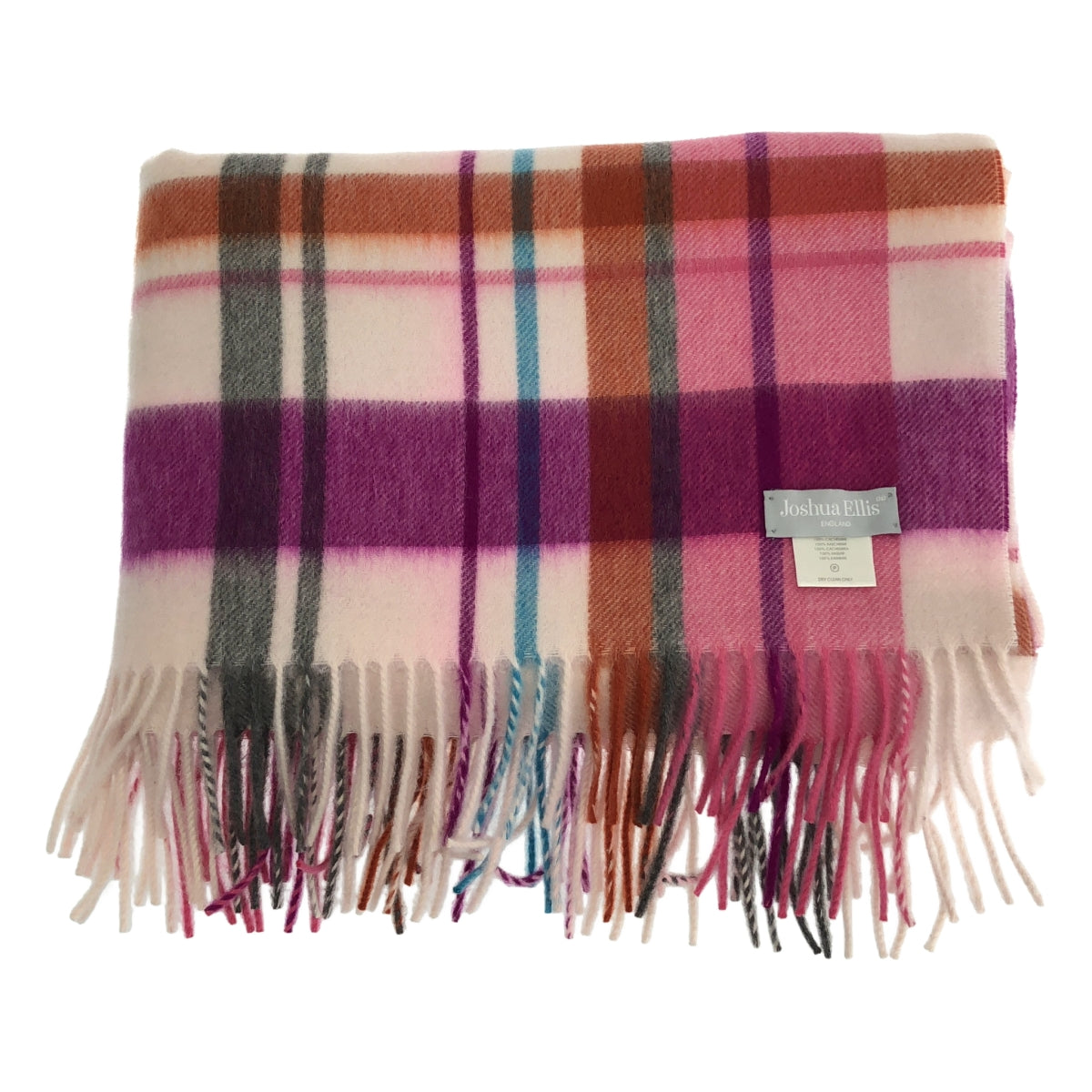 JOSHUA ELLIS / 約書亞·埃利斯 | 大號羊絨格紋圍巾 |