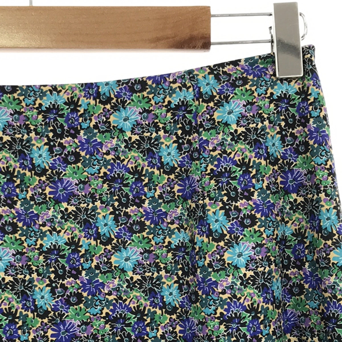 [Beautiful Condition] Drawer | Silk Flower Print Flared Skirt / Fully Lined | Size 38 | Multicolor | Women's