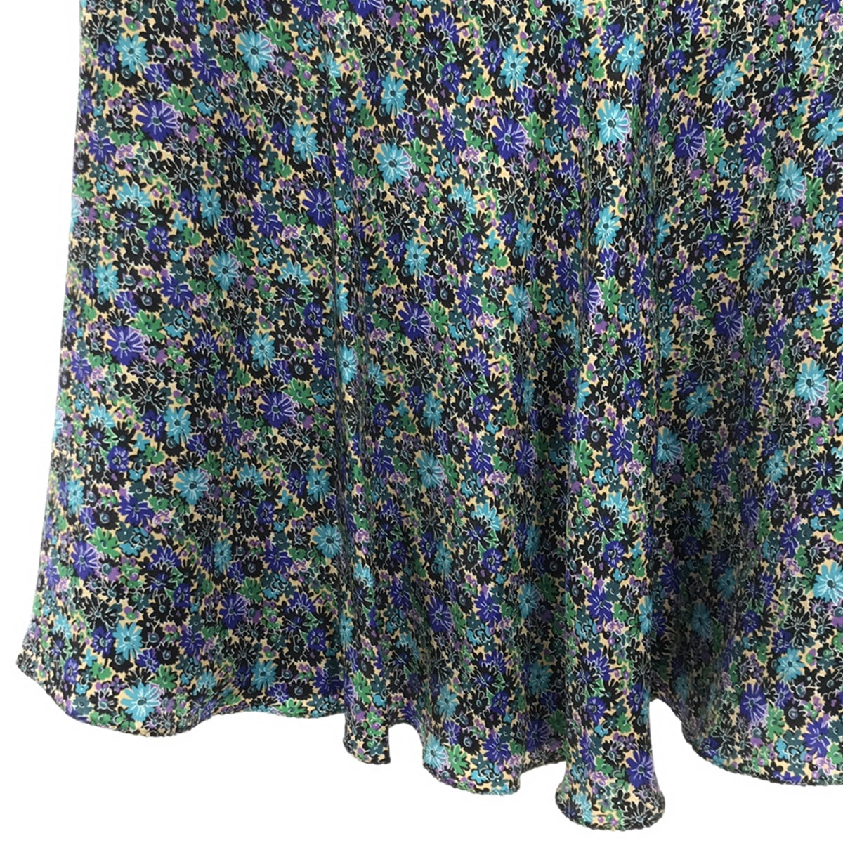 [Beautiful Condition] Drawer | Silk Flower Print Flared Skirt / Fully Lined | Size 38 | Multicolor | Women's