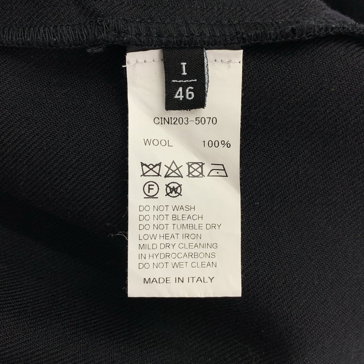 CINI venezia | 羊毛休閒褲 | 46碼 | 黑色 | 男款