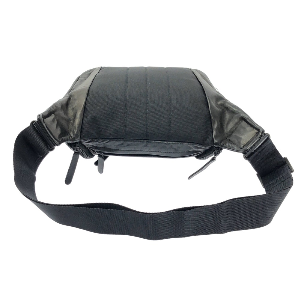 【미품】YOHJI YAMAMOTO POUR HOMME / 요우지야마모토풀 옴므 | 2023AW | SCRATCHED HORSE LEATHER SHOULDER BAG 호스 레더 숄더백 | 블랙 |