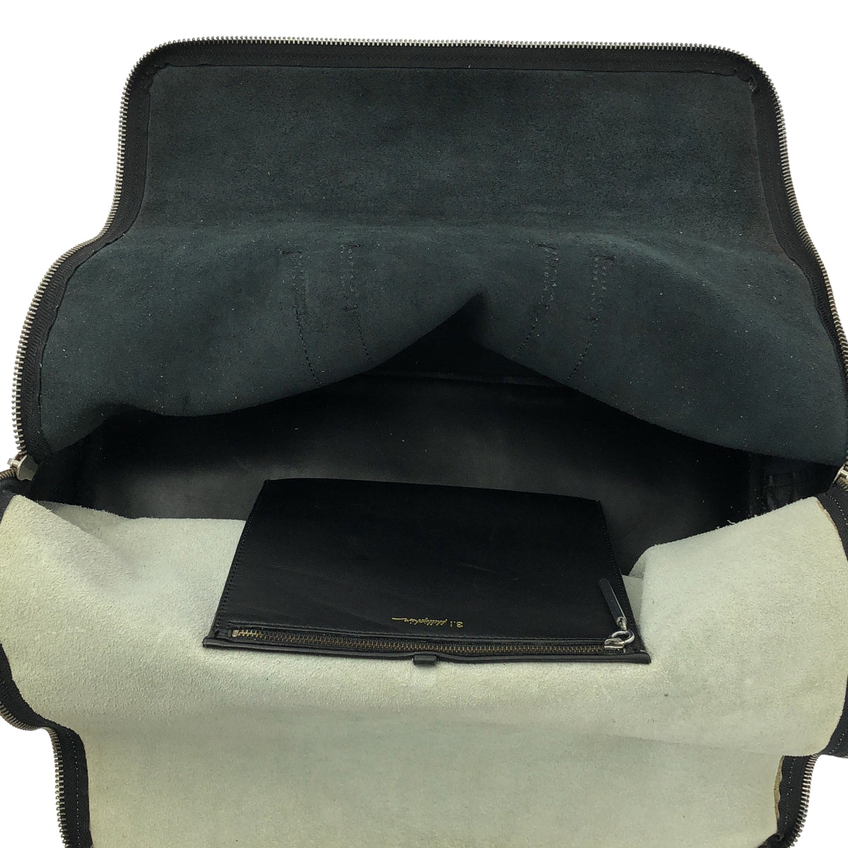 3.1 Phillip Lim / スリーワンフィリップリム | レザー バイカラー ジップ トートバッグ | ホワイト/ブラック | レディース