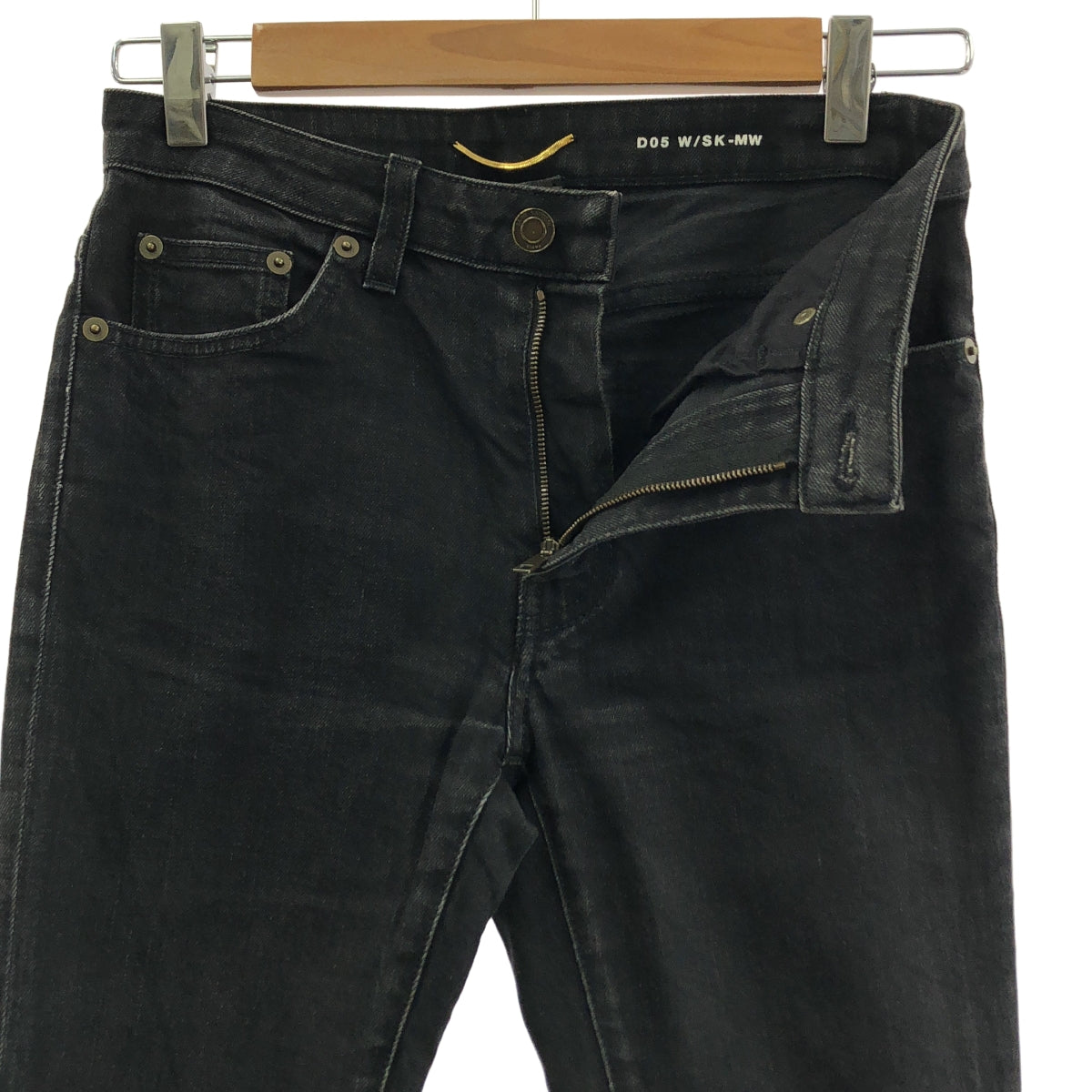 聖羅蘭巴黎 | D05 W/SK-MW 破洞修身牛仔褲 | 做舊牛仔褲 | 尺寸 26 |