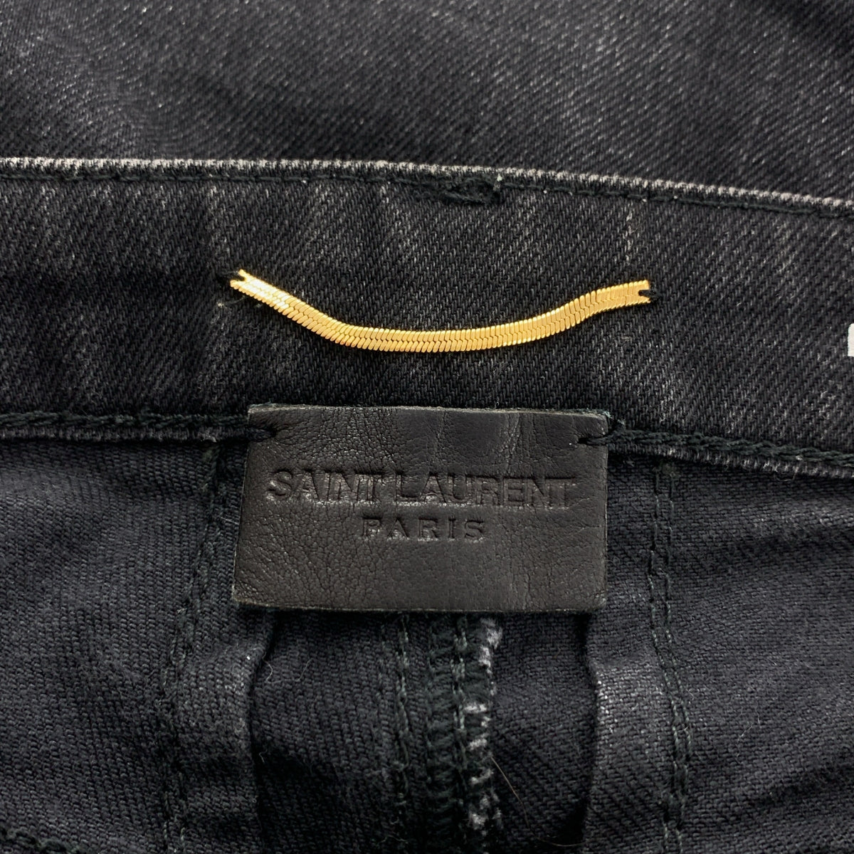 聖羅蘭巴黎 | D05 W/SK-MW 破洞修身牛仔褲 | 做舊牛仔褲 | 尺寸 26 |