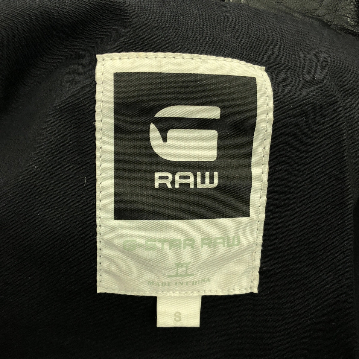 G-STAR RAW / ジースターロー | RAW MFD LEATHER JKT / ラムレザー シングルライダース ジャケット | S | メンズ