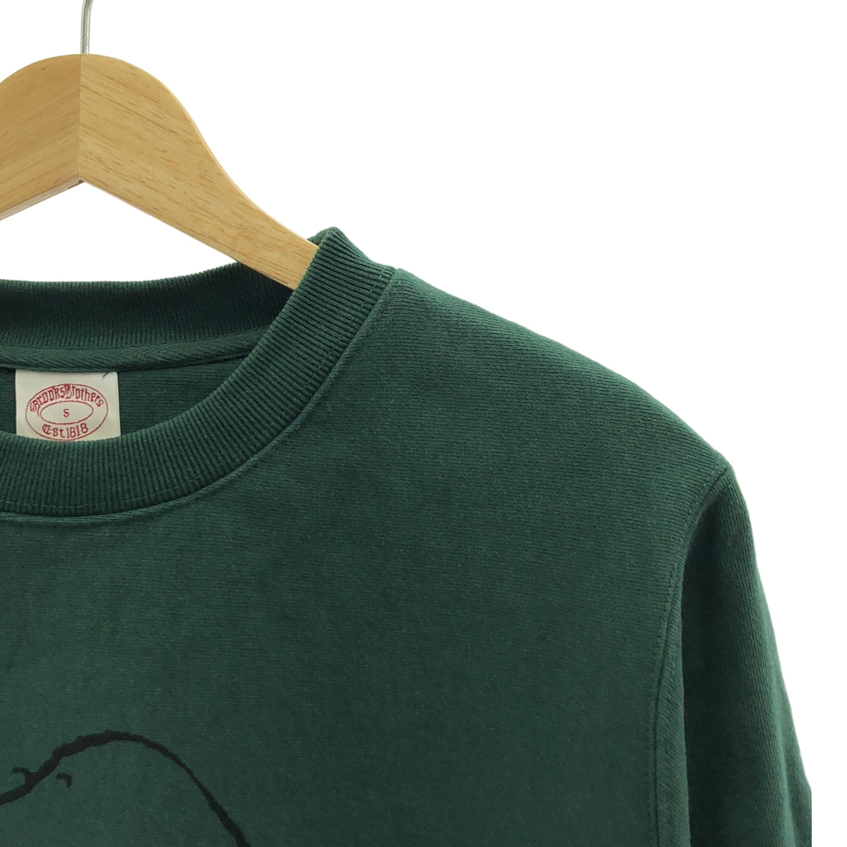 布克兄弟 | 2024 春夏 | 花生漫畫 x 史努比印花衛衣 | 小尺碼 | 綠色 | 男款