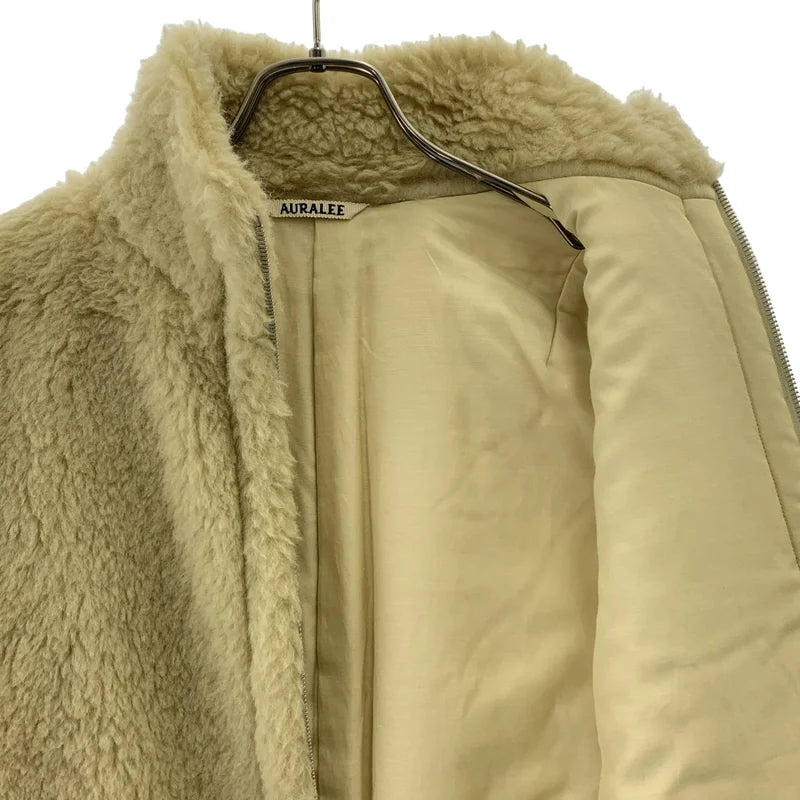 AURALEE / オーラリー | SHETLAND WOOL BOA ZIP VEST シェットランドウール ジップ ボアベスト | 0 | レディース